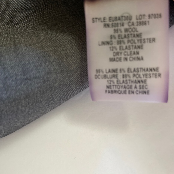 Elie Tahari Grey Wool Blend Skirt - Picture 6 of 6